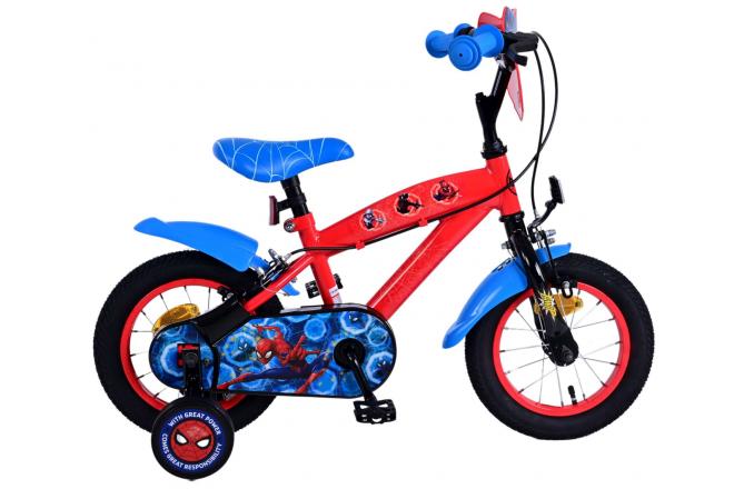 Spiderman Volare Ultimate Marvel Spiderman 12 Zoll Kinderfahrrad Blau/Rot