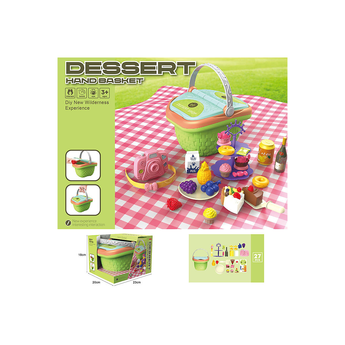 Kinderküche, Spielhaus, Spielzeug Simulation Obst- und Gemüse-Aufbewahrungskorbspielzeug