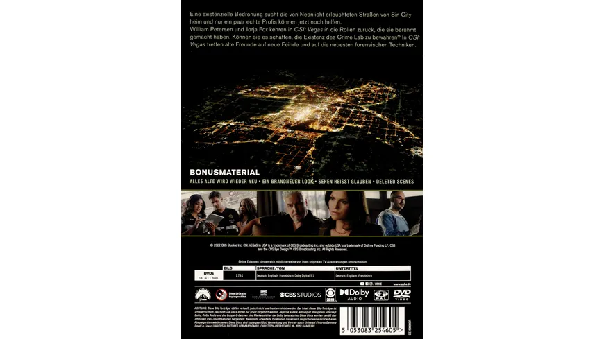 CSI: Vegas - Staffel Eins  [3 DVDs]