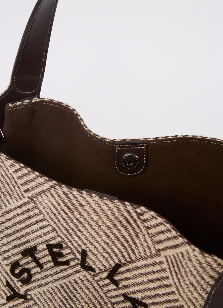 Stella McCartney iepirkumu soma ar logotipu un noņemamu kabatiņu