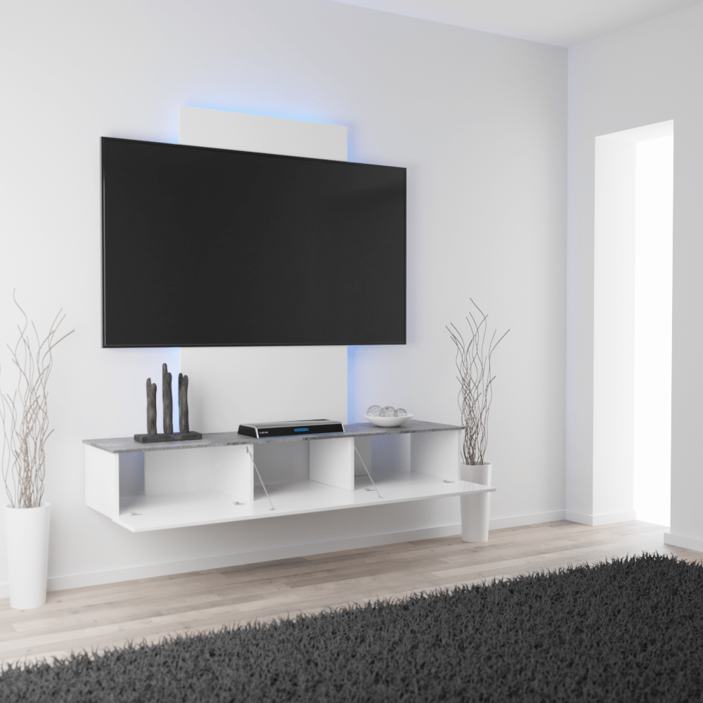 TroniTechnik TV Lowboard VELAN 140cm x 38,5cm x 26cm