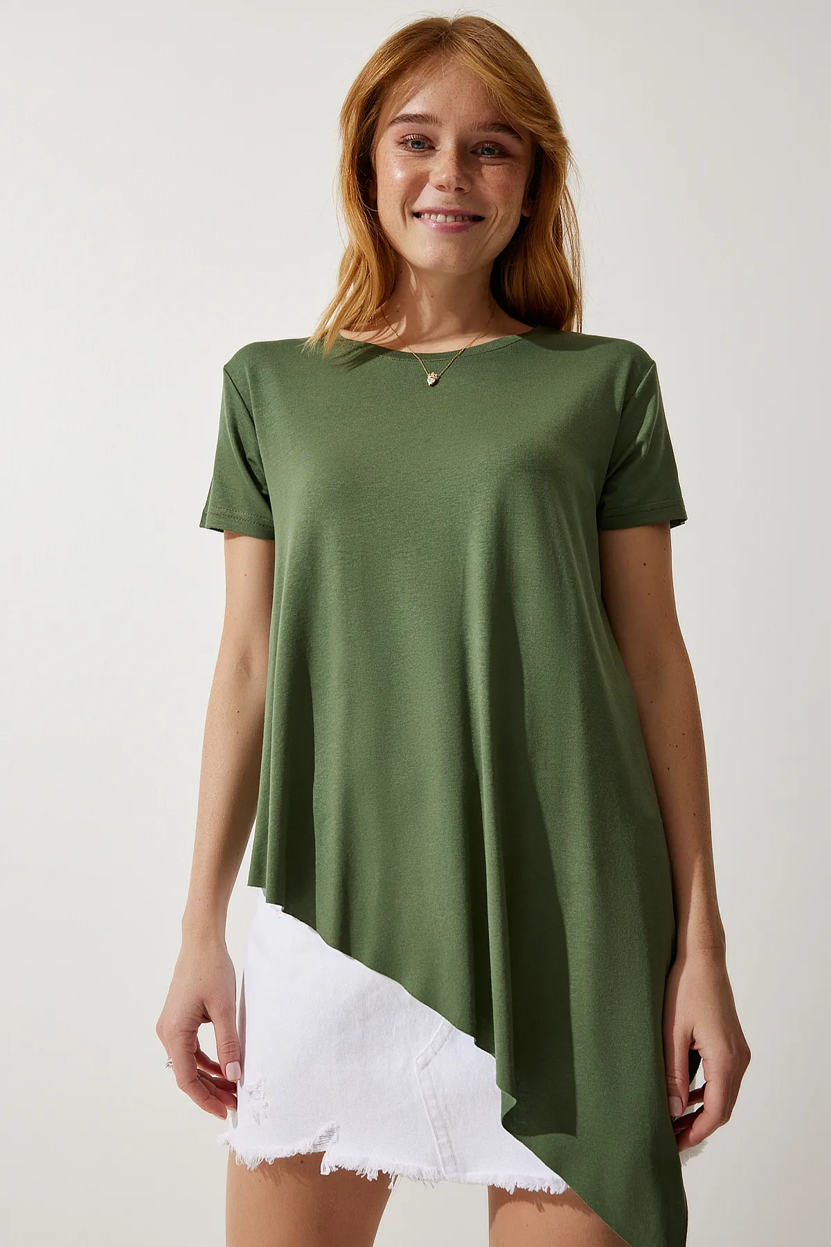 Happiness İstanbul  Tunika - Khaki - Regular Fit