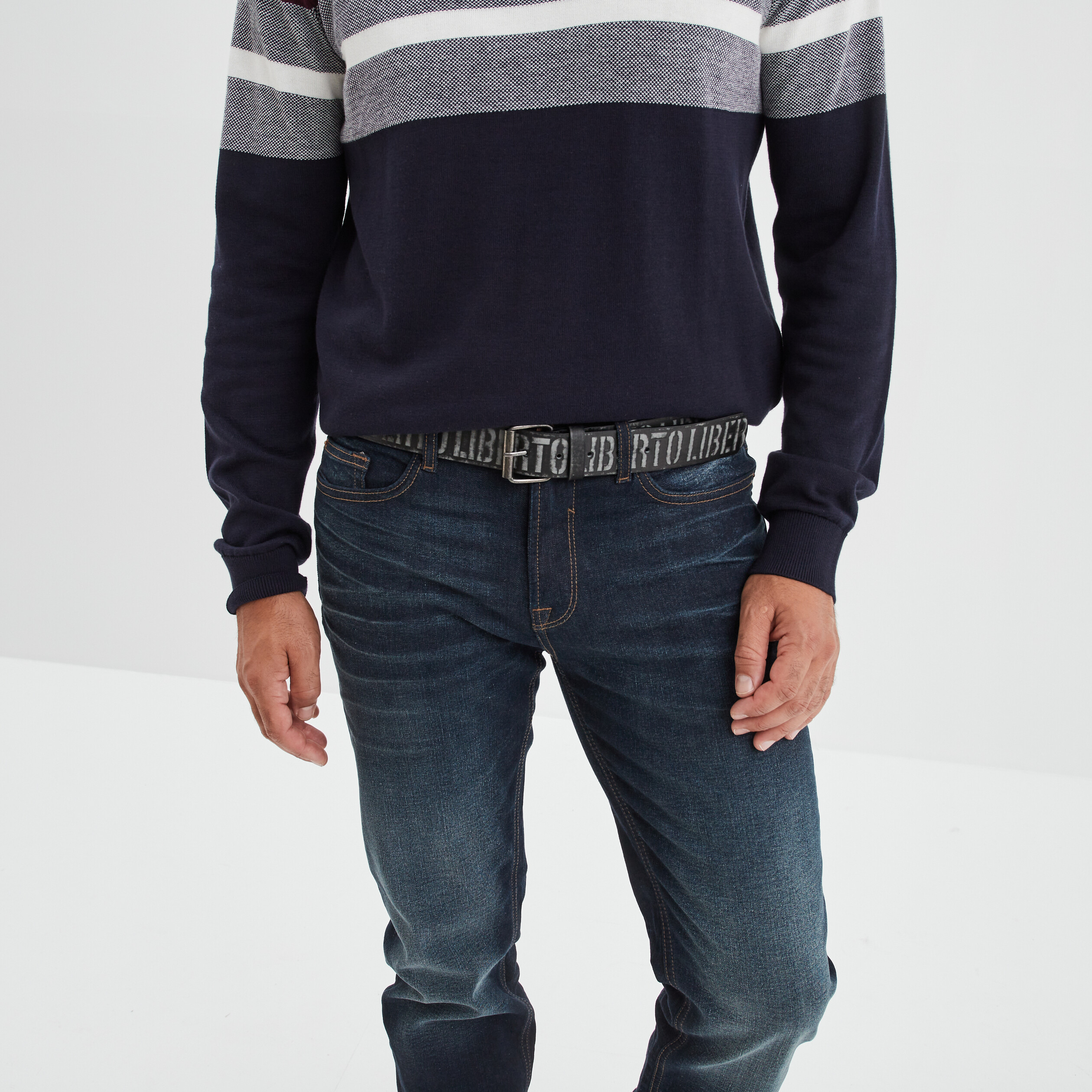 Ceinture Liberto noir homme | La Halle