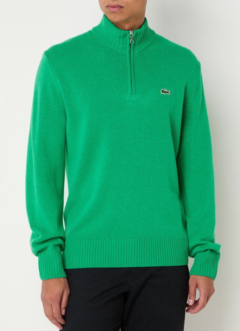 Pulover Lacoste din lână fină cu logo