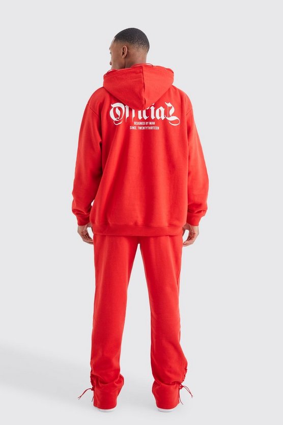 Official Oversize Trainingsanzug mit Kordelzug-Detail