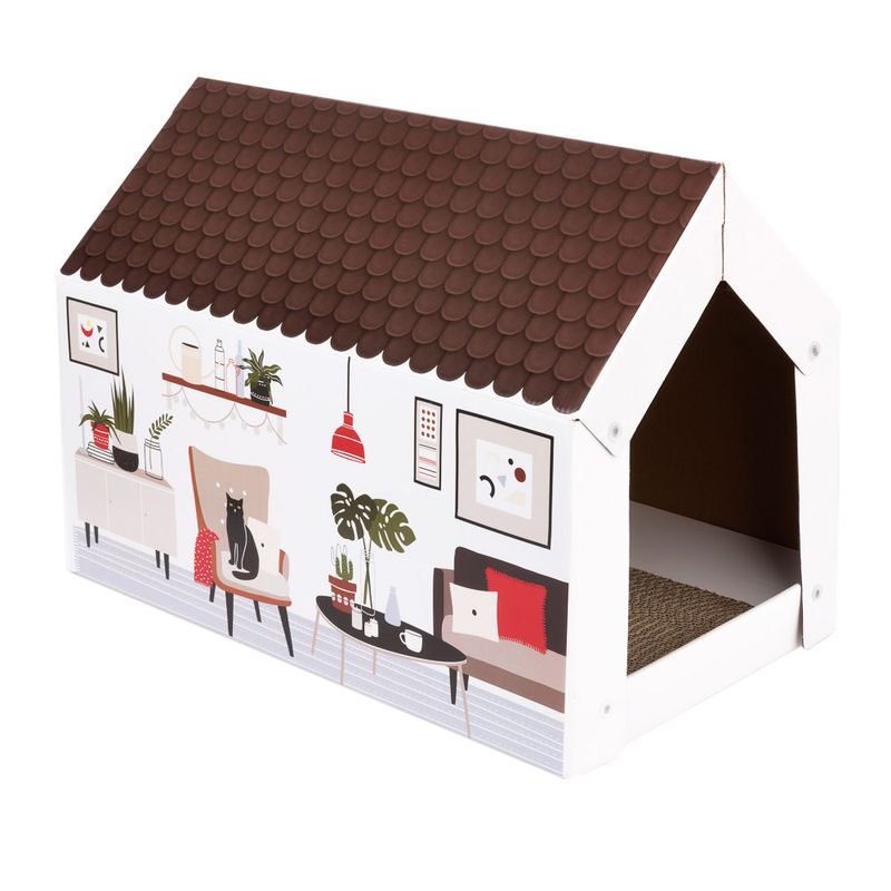 XL-Katzenhaus Home inkl. Kratzbrett - Winter zu TOP-Preisen