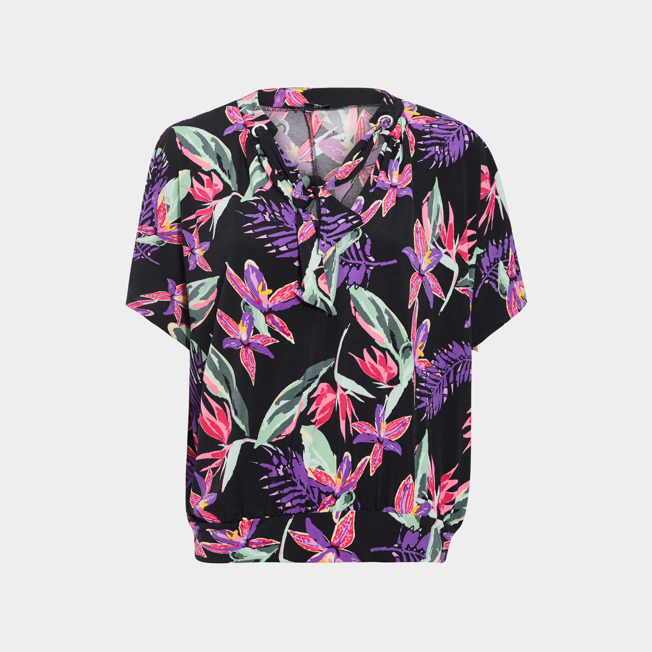 T-shirt à manches courtes noir femme | La Halle