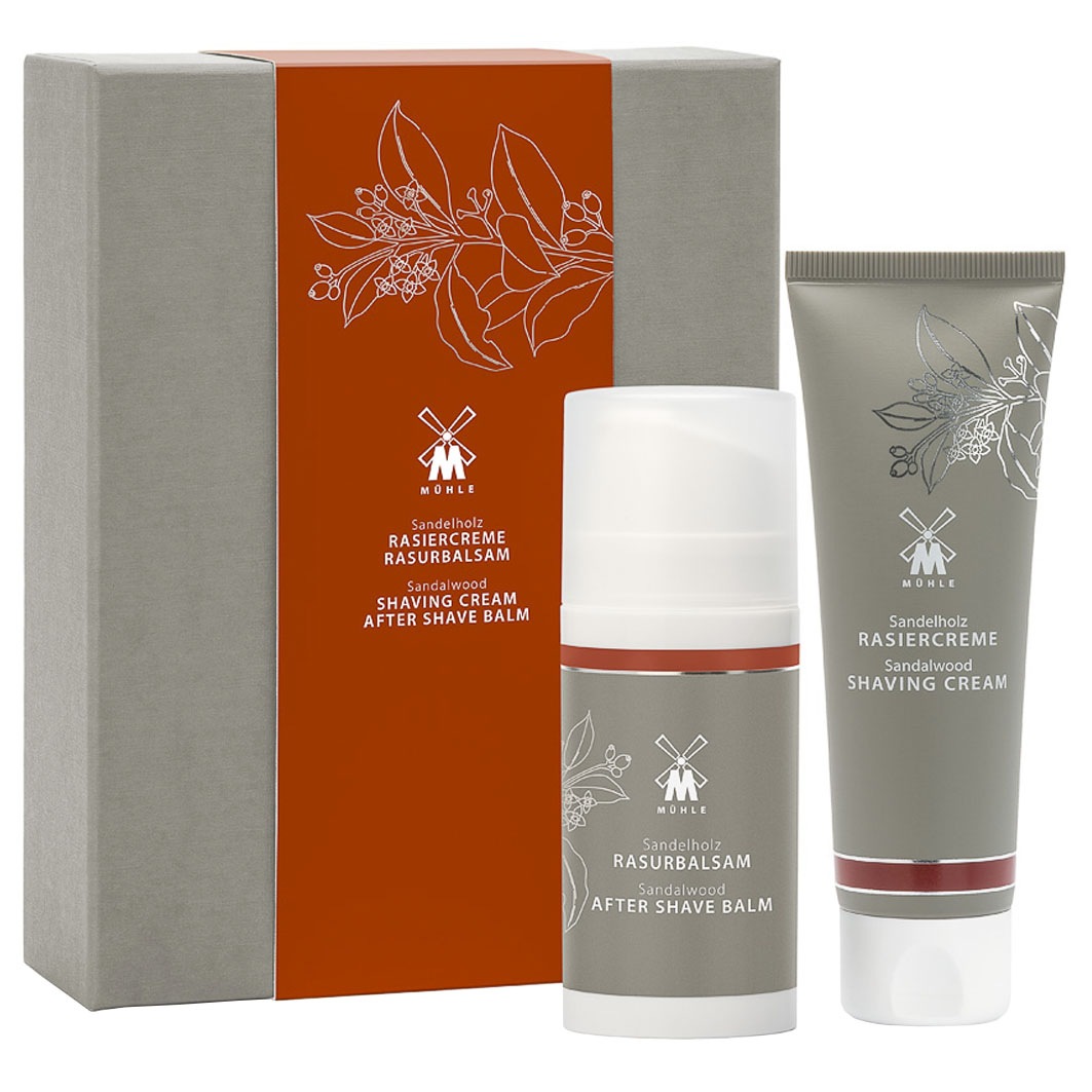 Skincareset Rasiercreme und After Shave Balm mit Sandelholz