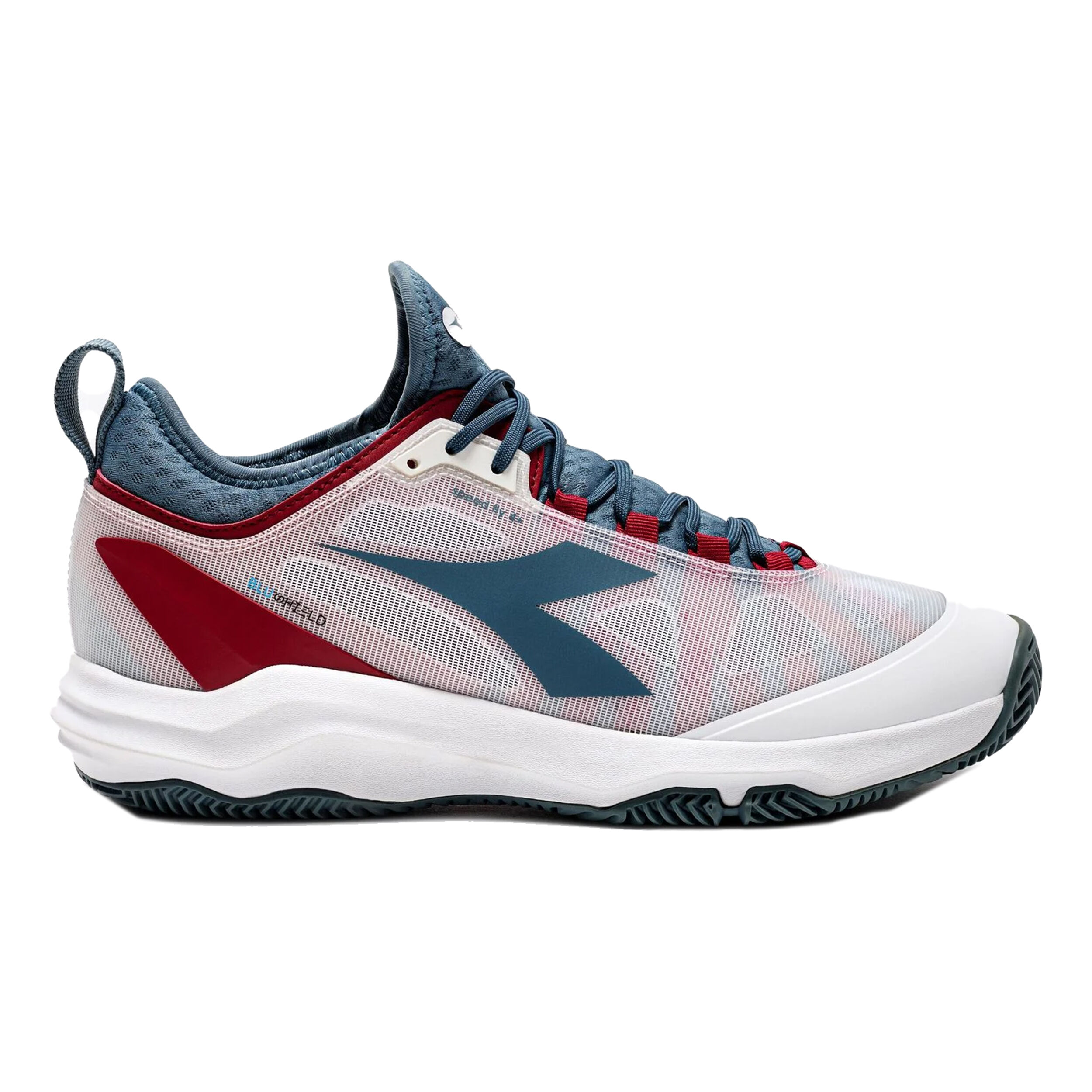 Speed Blushield Fly 4 + Sandplatzschuh Herren - Weiß, Petrol