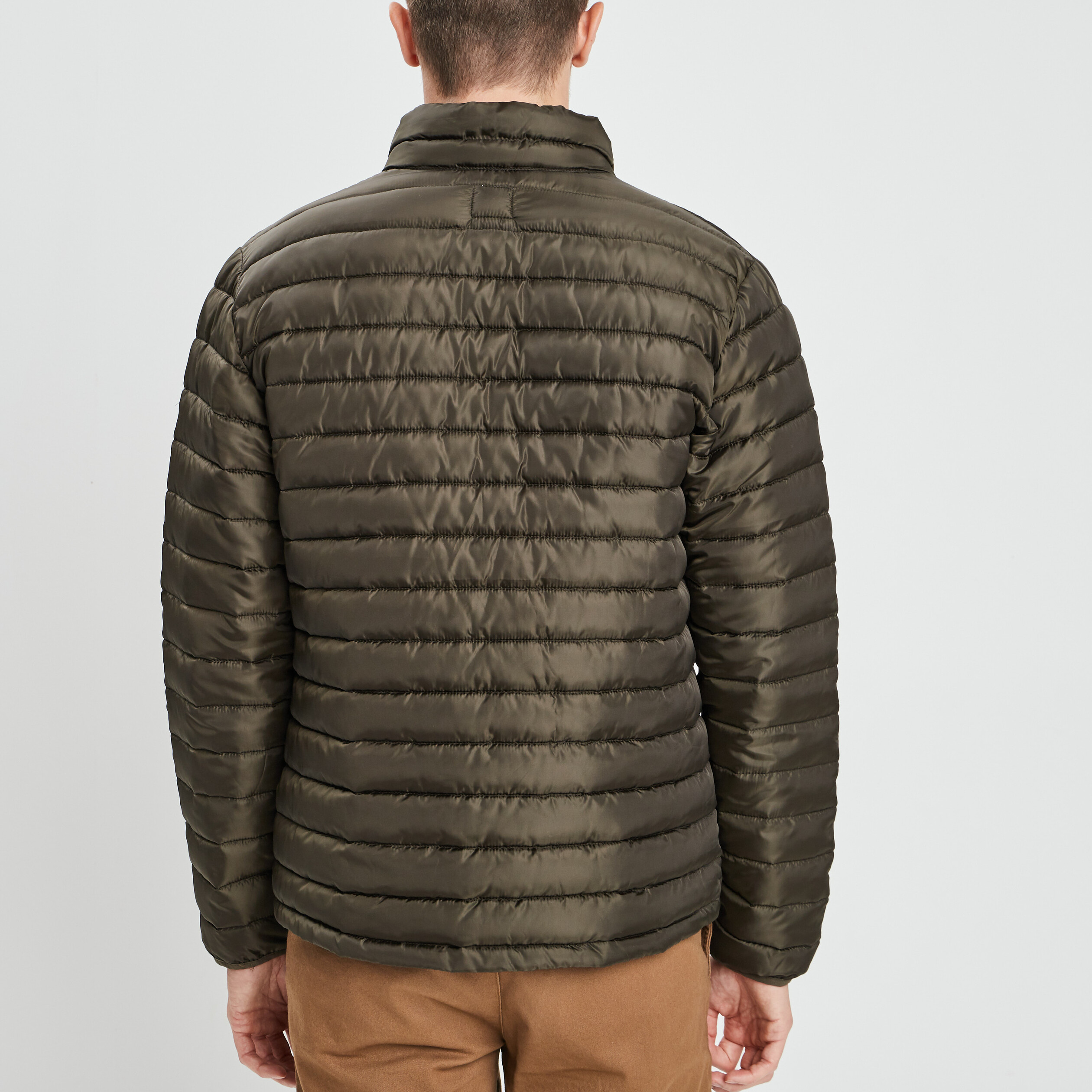 Doudoune droite Creeks vert kaki homme | La Halle