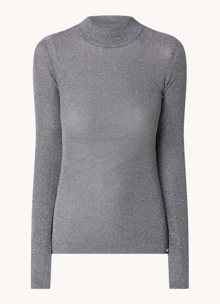 Jemně pletený top JOSH V Jip s lurexem