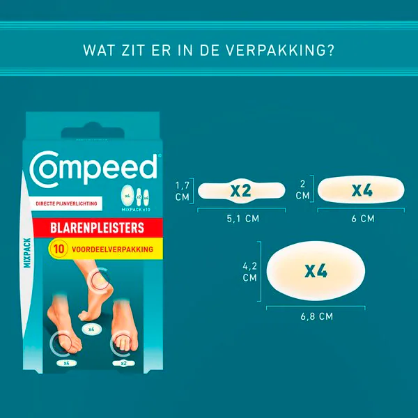 Compeed Blasenpflaster Mischpackung Medizinprodukt - 10 Stück