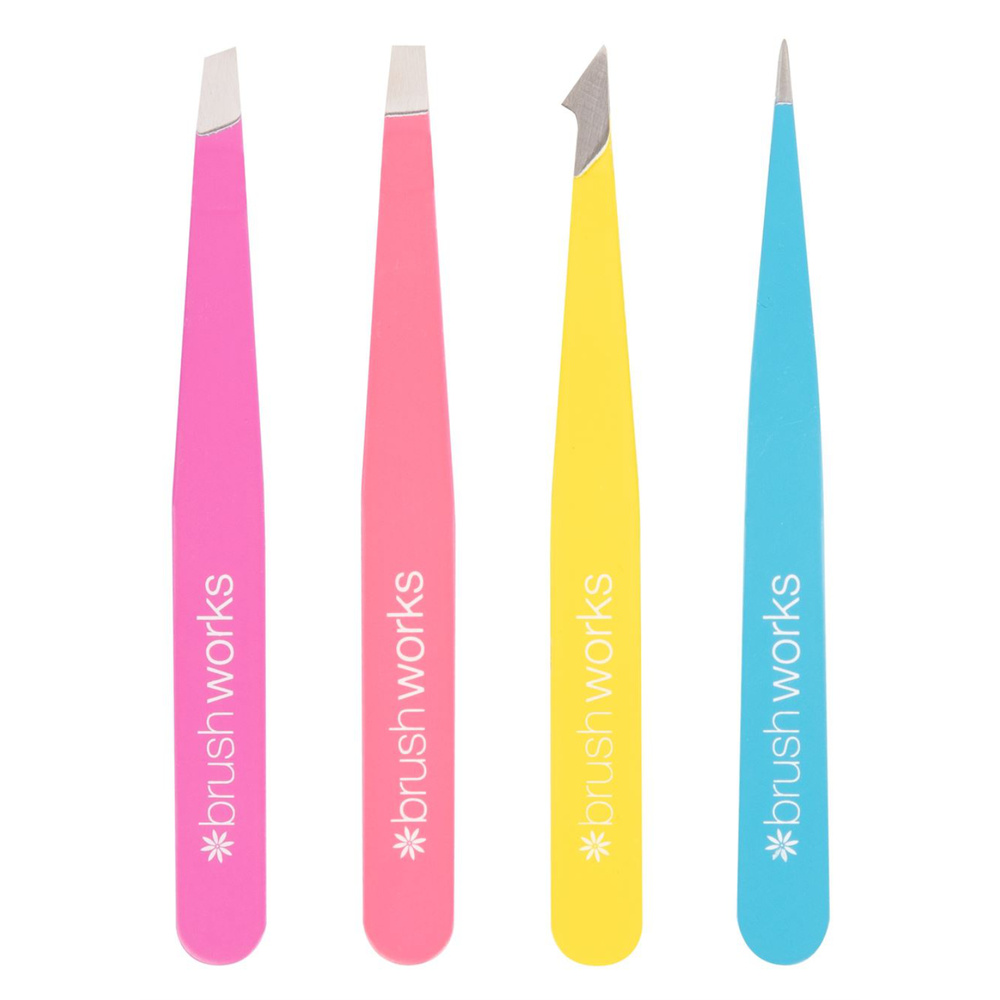 Brushworks Set de pinces à épiler Accessoire beauté