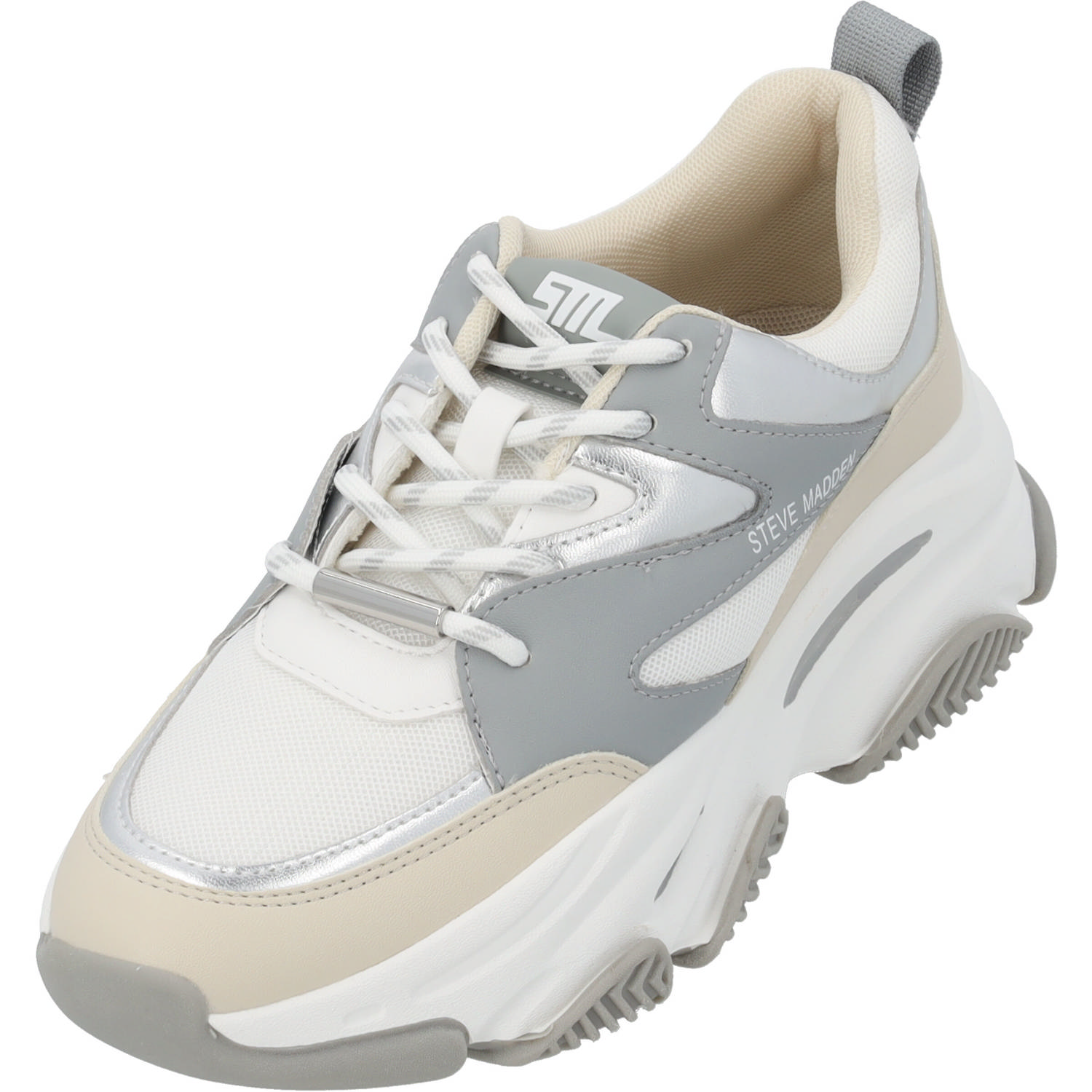 Steve Madden Progressive SM19000096, Schnürschuhe, Damen, Weiß