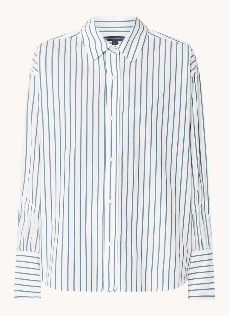 French Connection  Rhodes oversized blouse met streepprint