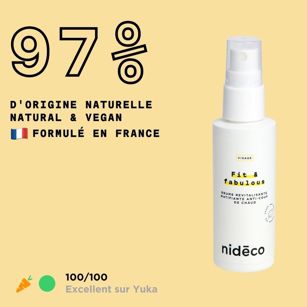 nidéco Fit & Fabulous Brume matifiante anti-coup de chaud