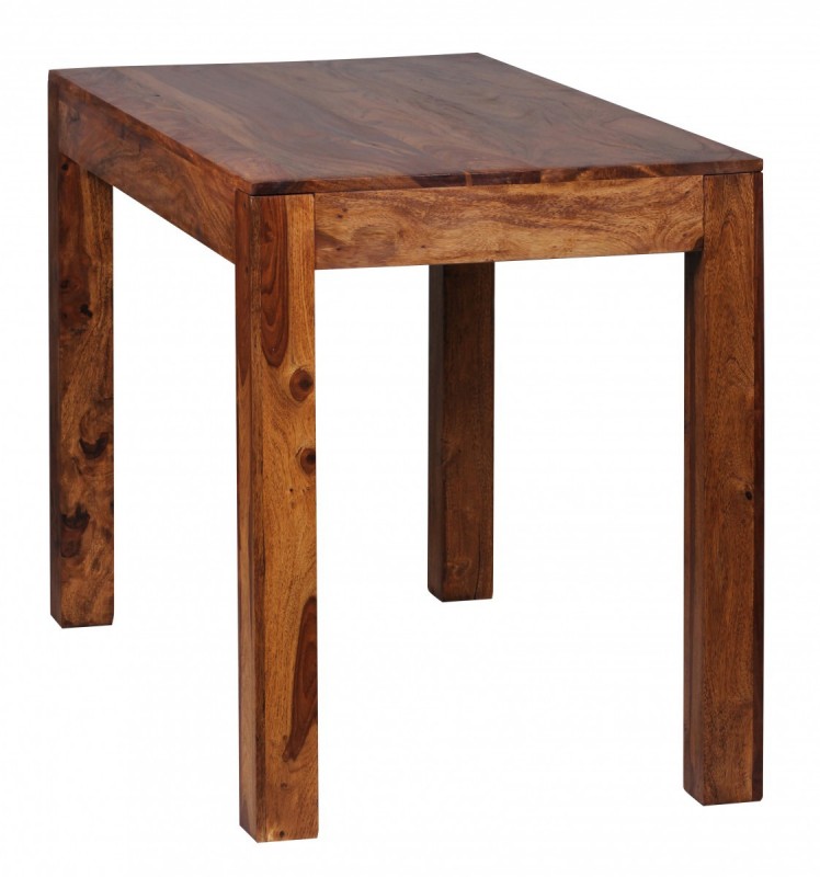 Wohnling Design Esstisch Massiv 120 x 60 x 76 cm Sheesham Massivholz