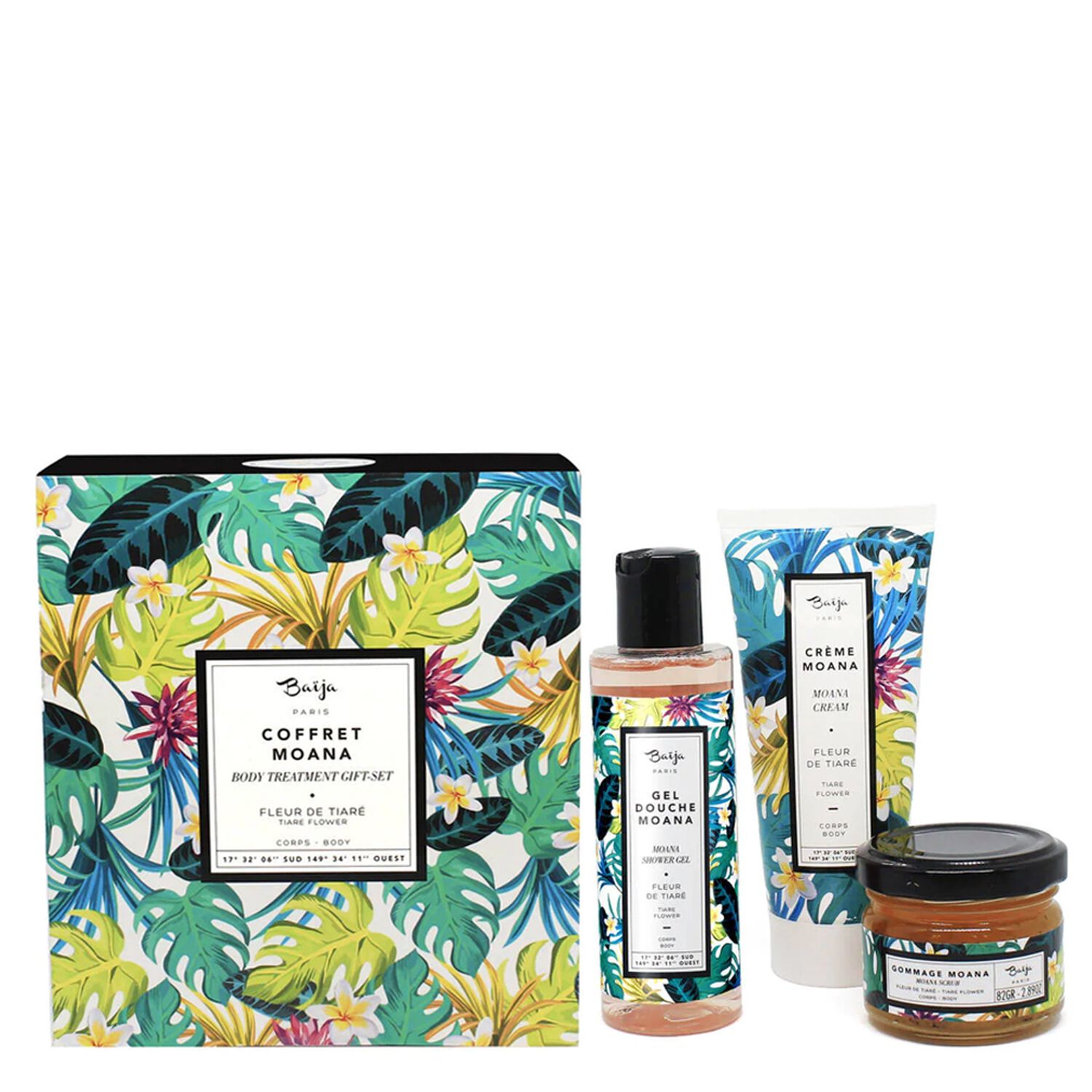 baïja Rituel Soins Corps Moana Coffret Gommage + 2 Produits
