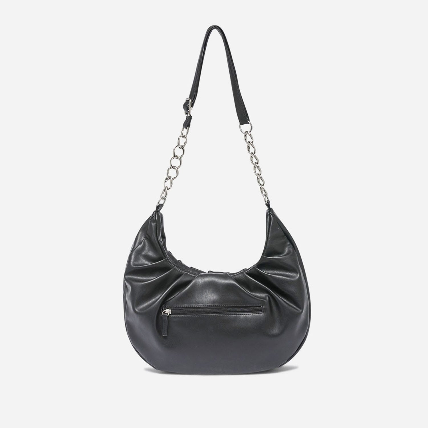 Sac à main TEXTO noir à bandoulière maxi chaîne