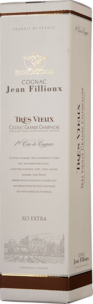 Jean Fillioux Cognac Très Vieux 1er Cru XO Extra 0,7 Liter im Geschenkkarton