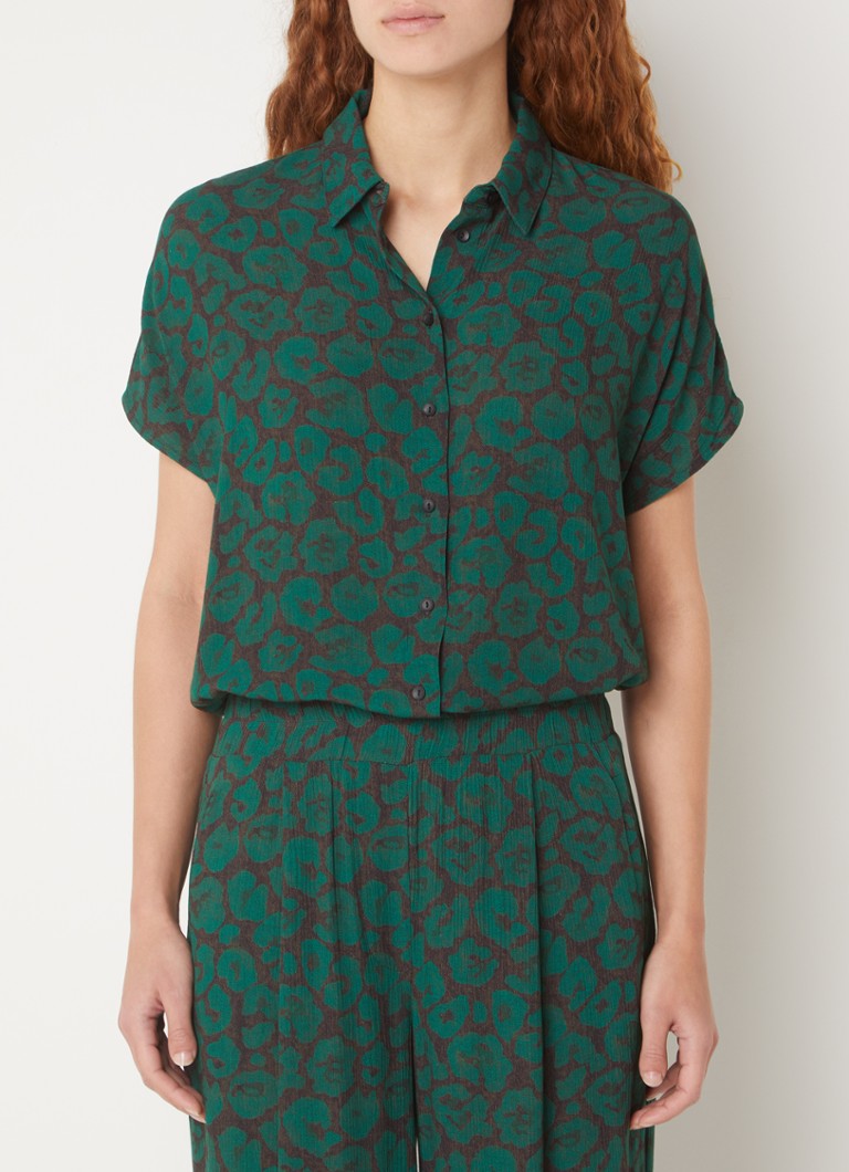 by-bar Karly blouse with leopard print