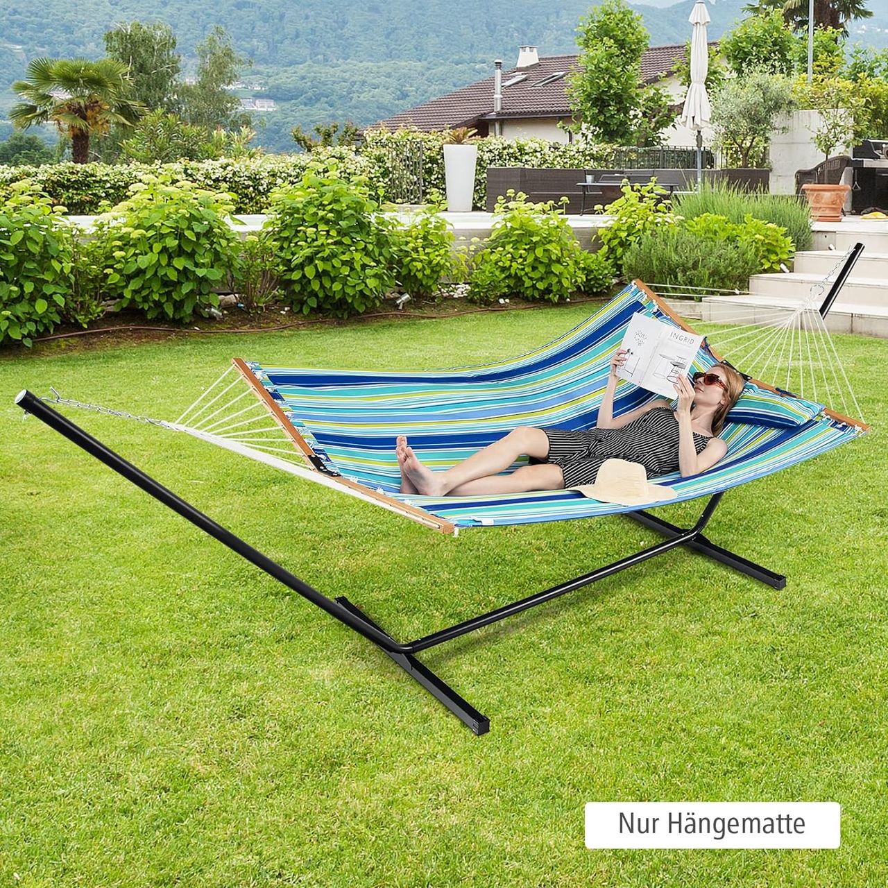 Costway Hängematte mit Kissen