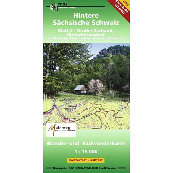 Hintere Sächsische Schweiz 02. 1 : 15 000 - Wanderkarte