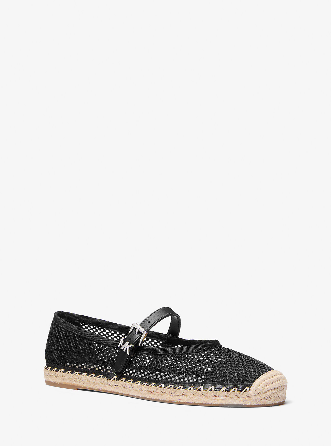 Lynn Mesh Ballet Espadrille - CZARNE