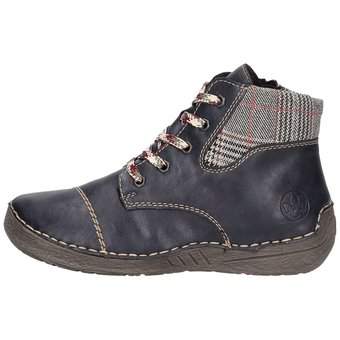 Rieker Schnürstiefelette in blau