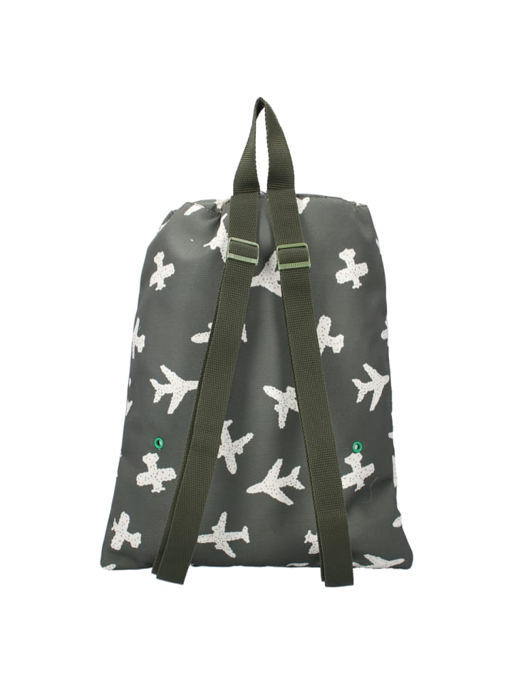 COFI 1453 Kidzroom Kinder Turnbeutel Sportbeutel ideal für Alltag und Freizeit in Grün günstig kaufen 32 cm