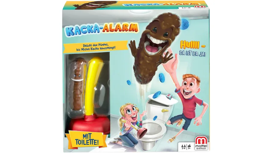Mattel Games Kacka-Alarm!, Kinderspiel, Aktionsspiel, Geschicklichkeitsspiel