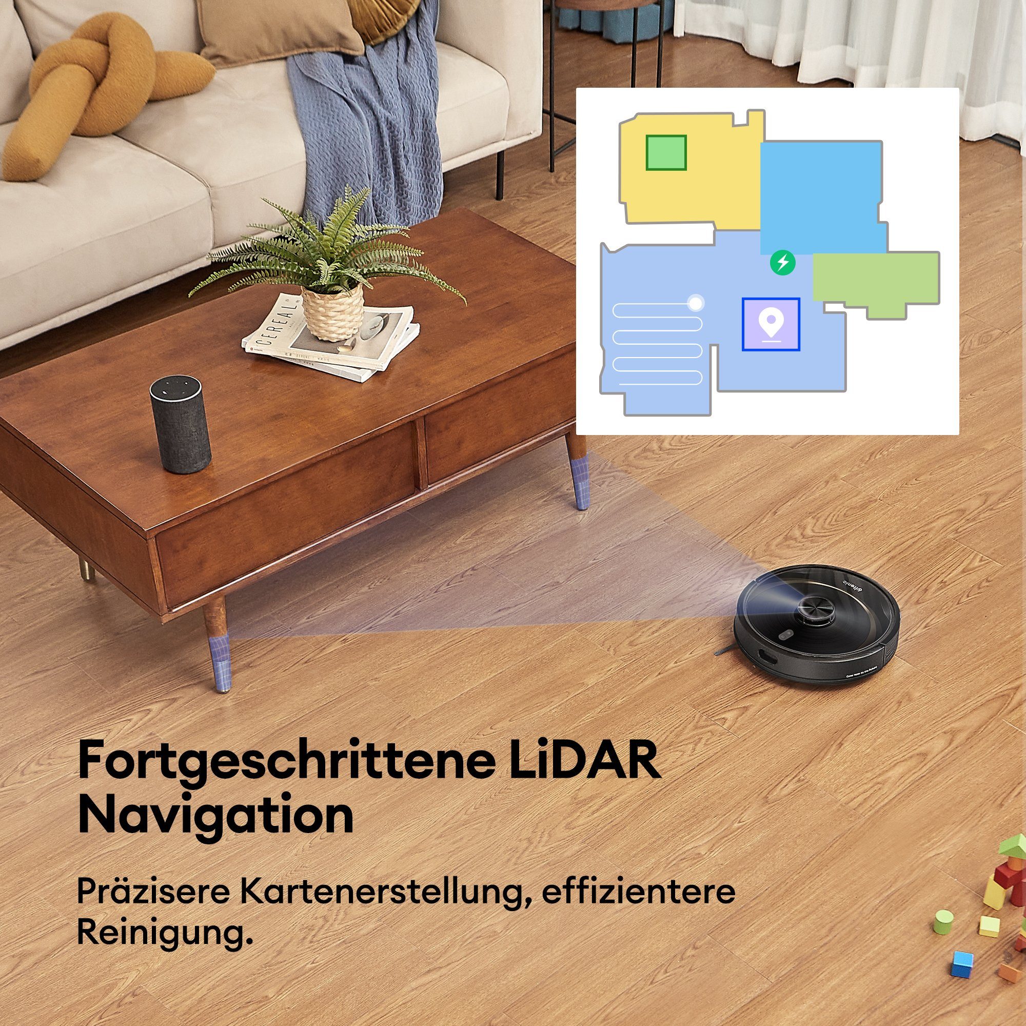 Ultenic Nass-Trocken-Saugroboter T10 Elite, Mit Beutel