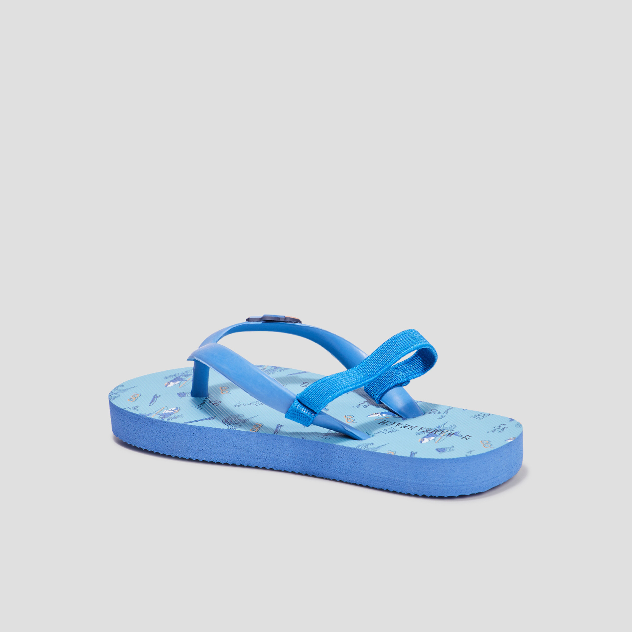 Tongs brides élastiquées Wamea Beach bleu garçon | La Halle