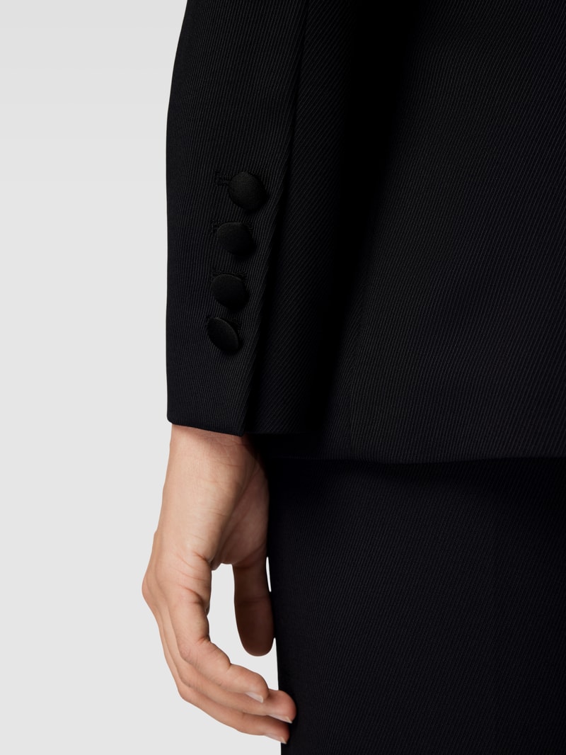 Blazer mit Reverskragen Modell 'Jatuxa' in schwarz