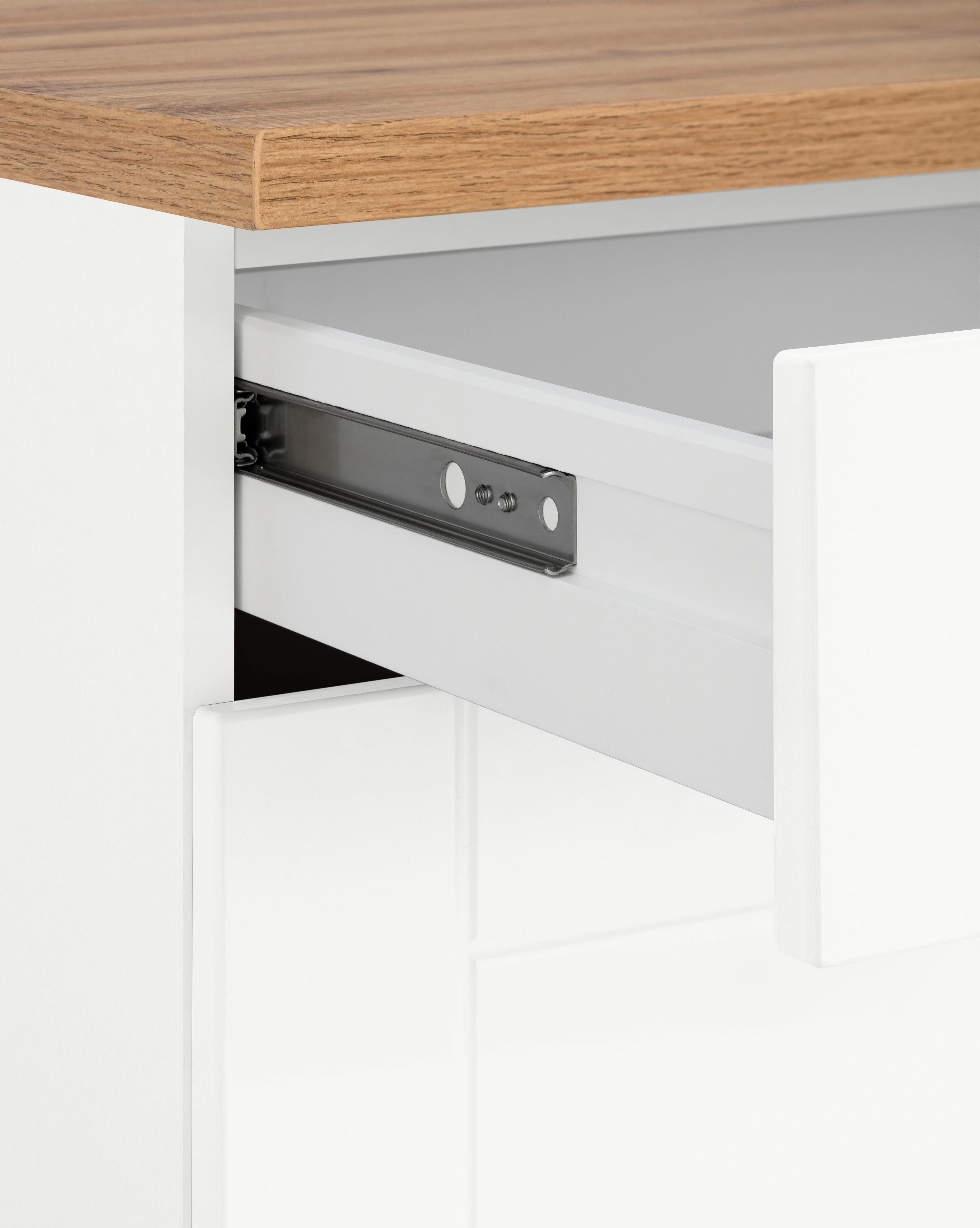 HELD MÖBEL Winkelküche Tinnum, mit E-Geräten, Stellbreite 240/270 cm