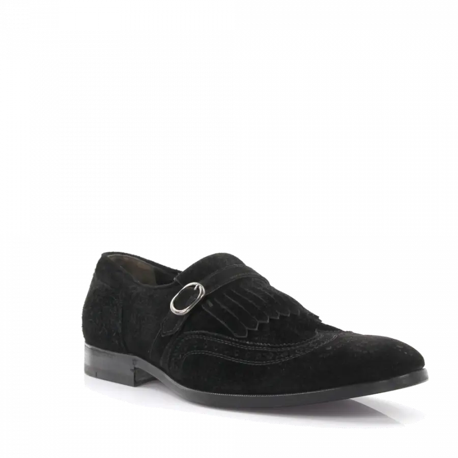 Henderson - Businessschuhe 50401 Veloursleder - schwarz
