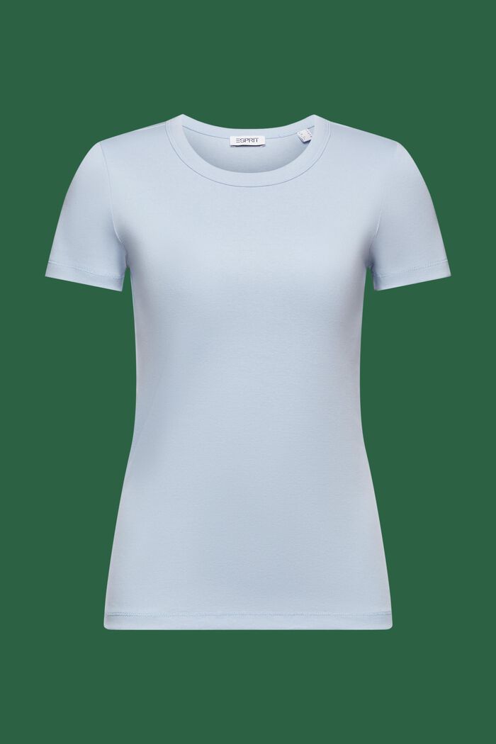Baumwoll-T-Shirt mit Rundhalsausschnitt