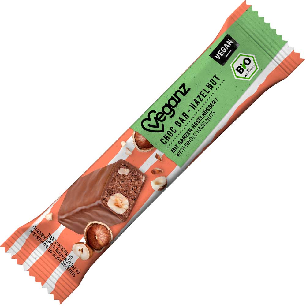 Veganz Choc Bar Hazelnut Bio 40g