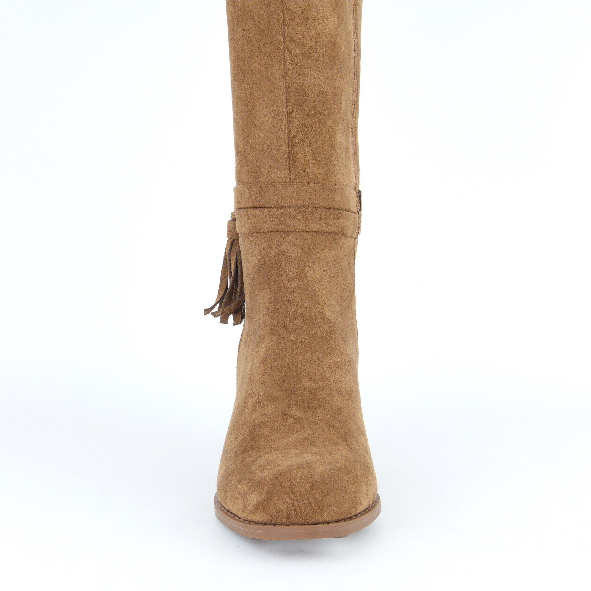 Bottes à talon avec lien cheville