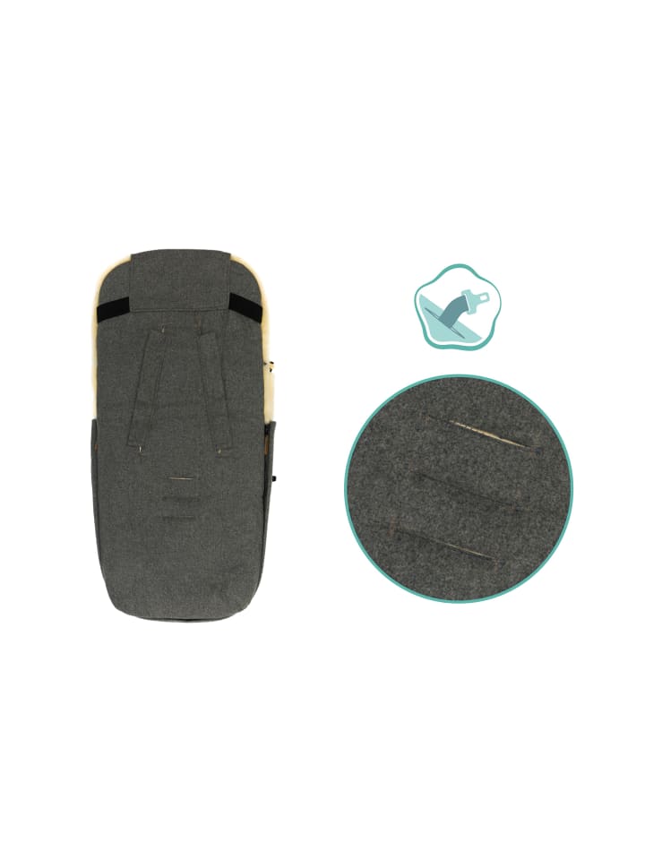fillikid Echtfell-Winterfußsack Bernina Wool Exklusiv in Grau günstig kaufen onesize