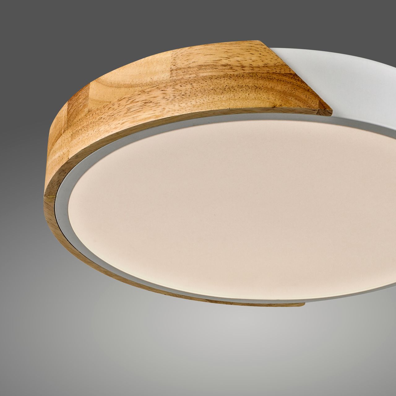 JUST LIGHT LED Deckenleuchte BILA, 1xLED-Board/24W, 3000K, rund, Weiss