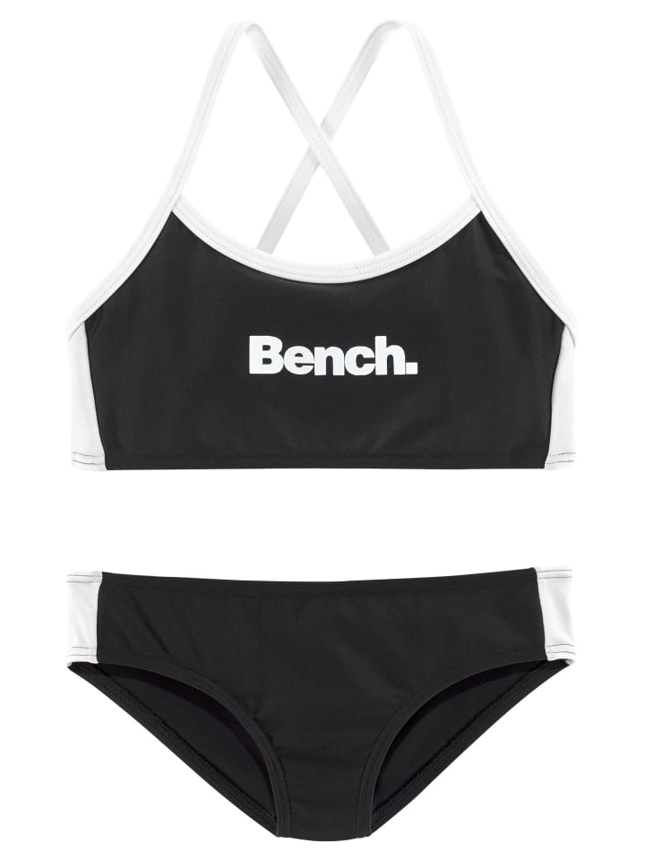 Bench Bustier-Bikini in schwarz-weiß günstig kaufen
