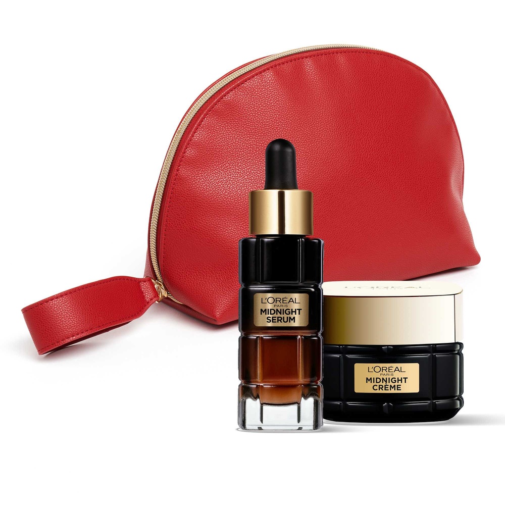 L'Oréal Paris Age Perfect Renaissance Cellulaire Trousse Cadeau Routine Sérum & Crème denuit anti-rides, fermeté, éclat, confort