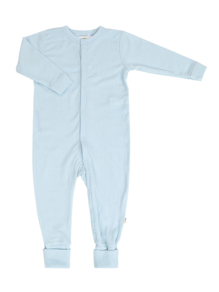 Joha Schlafoverall Merino-Wolle in light blue günstig kaufen