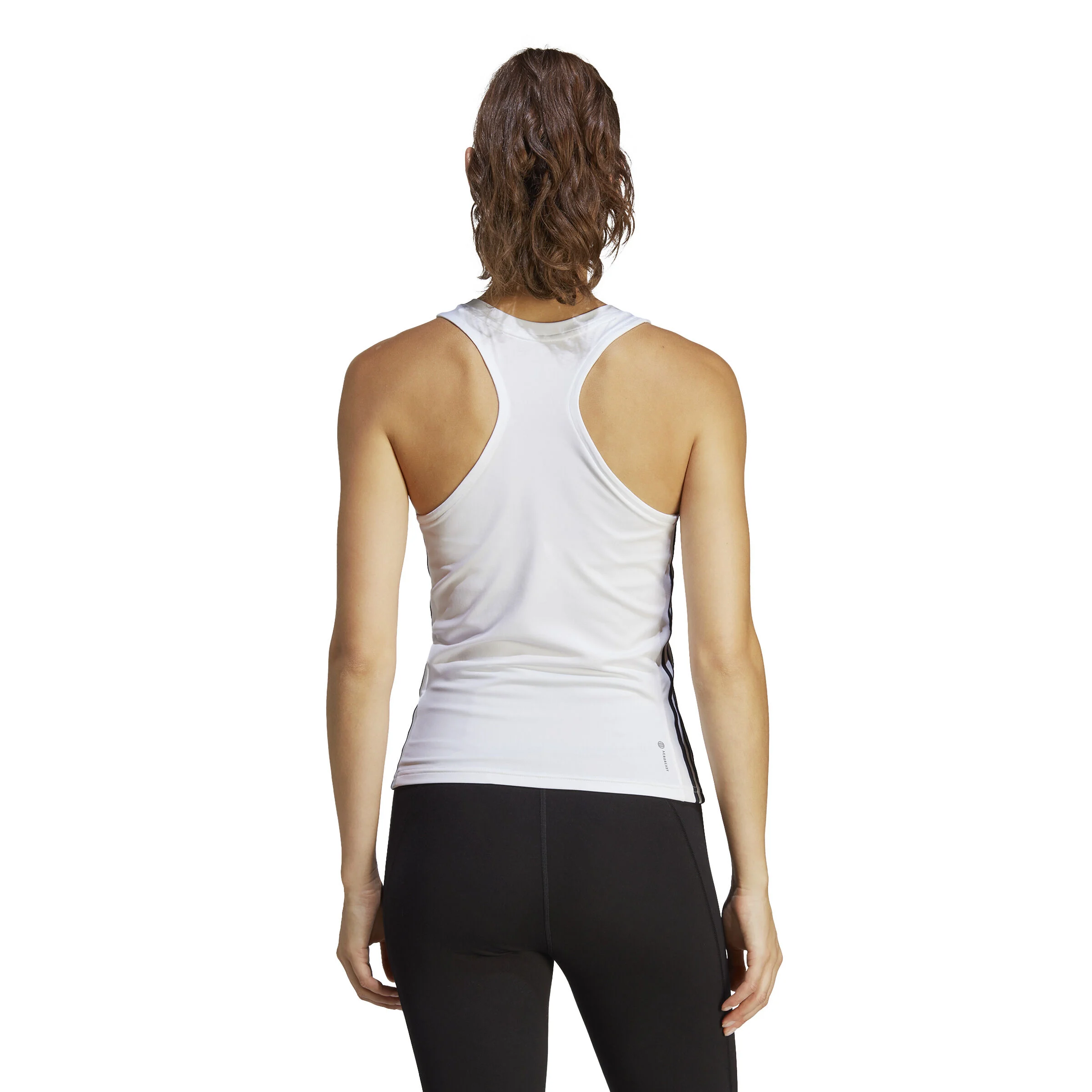 Essentials AEROREADY Train Regular 3-Stripes Tank-Top Damen - Weiß, Schwarz