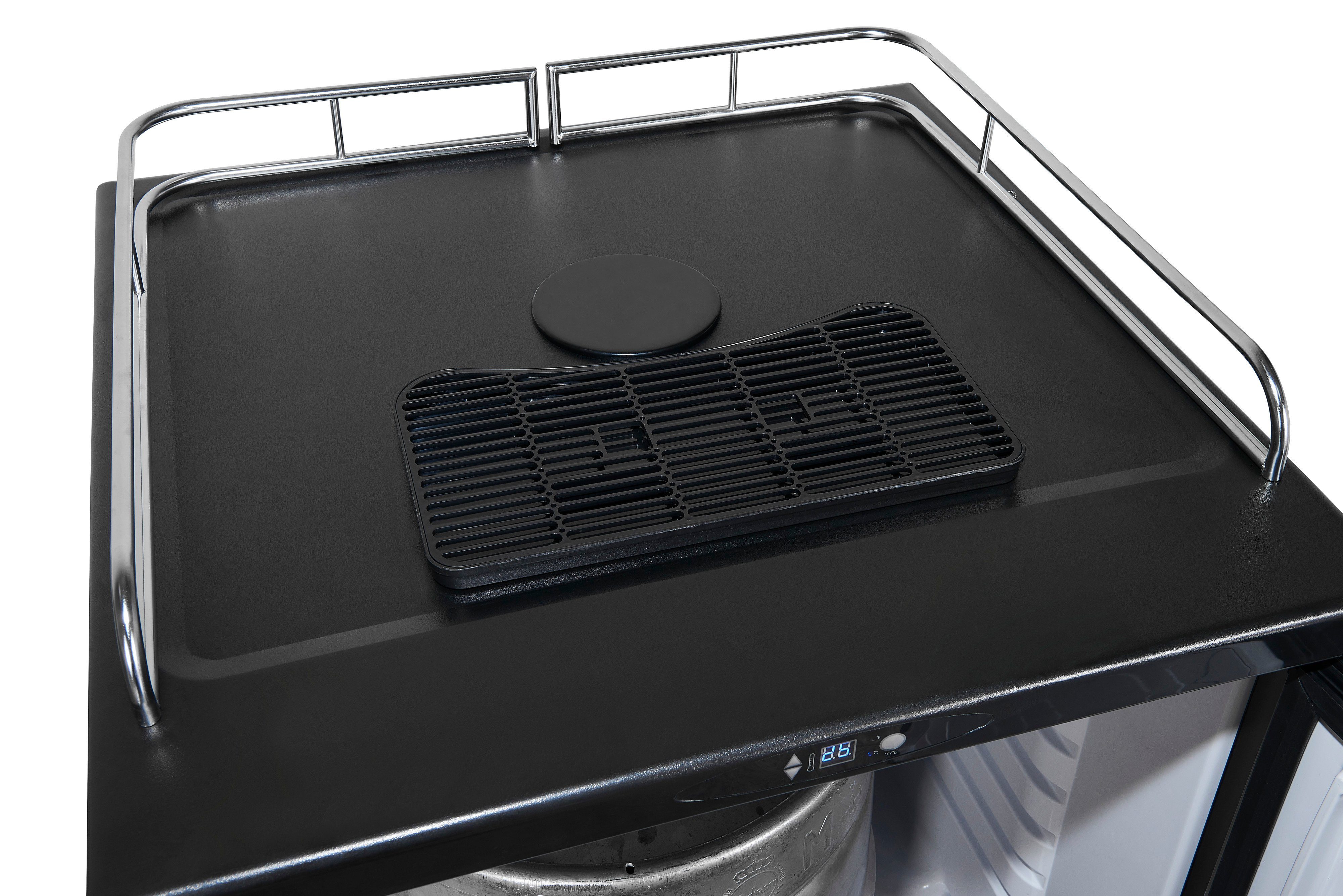 exquisit Getränkekühlschrank BK160-HE-300G, 61.5 cm breit, Bierkühler auch als Getränkekühlschrank nutzbar