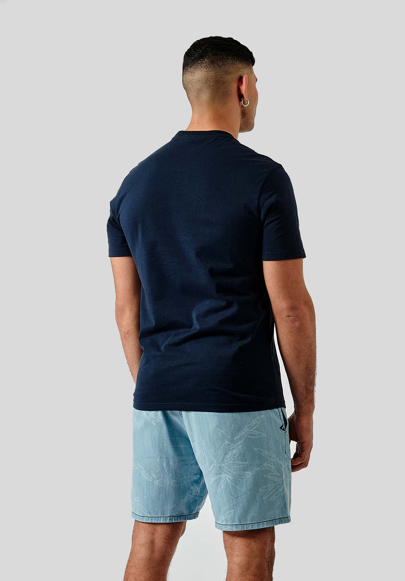 LERES  T-shirt bleu Homme en 100% coton bio