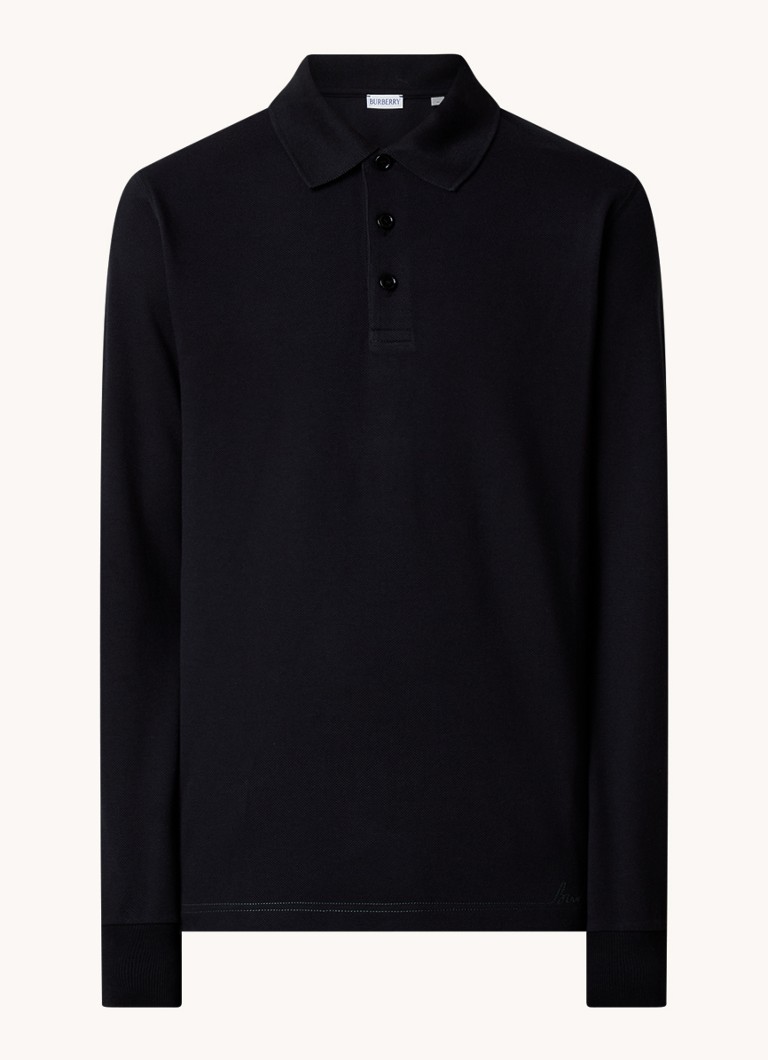 Tricou polo Burberry cu croială clasică, confecționat din bumbac piqué, cu logo brodat.