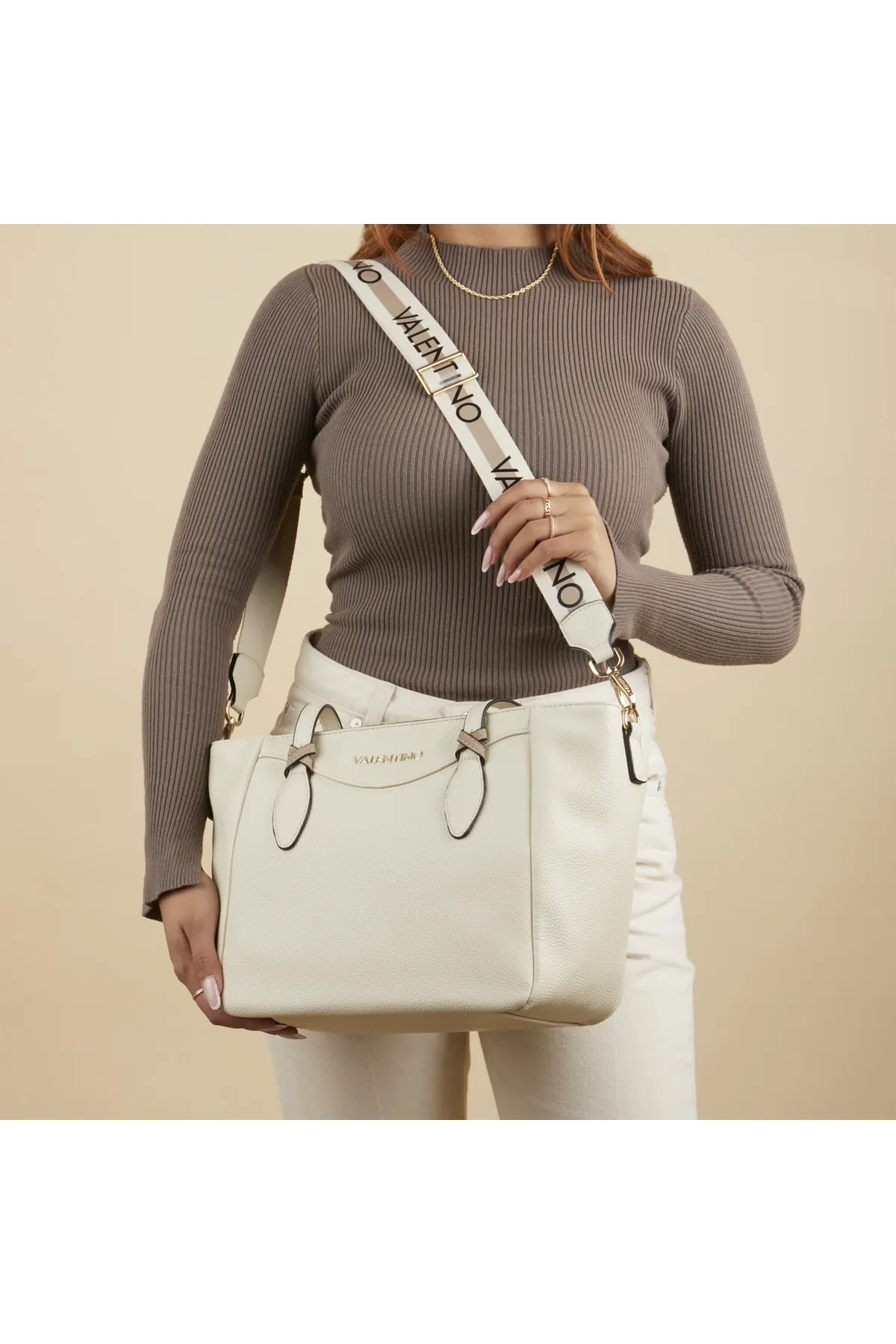 Valentino Bags  Shopper VBS7AP01BIANCO