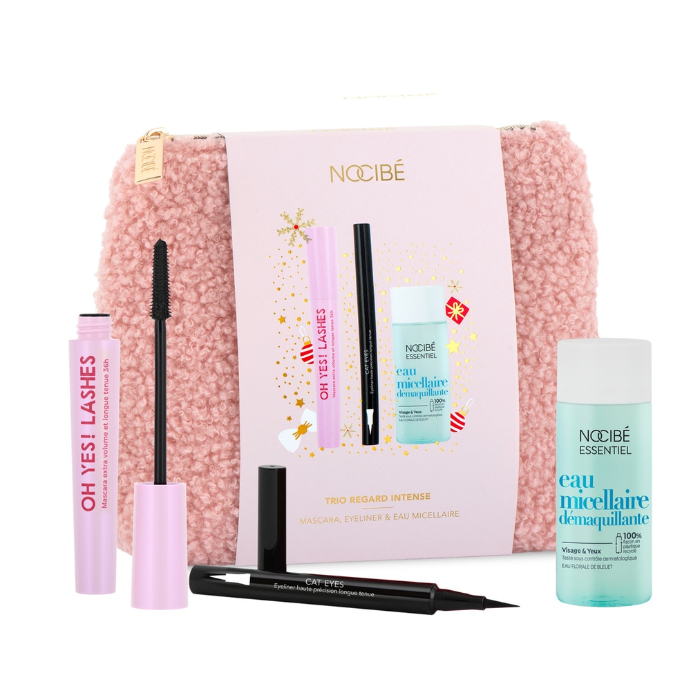 Nocibé Trio Regard Intense Trousse mascara Oh Yes Lashes, eyelineret eau micellaire